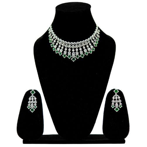 Emerald Green Statement Choker Set